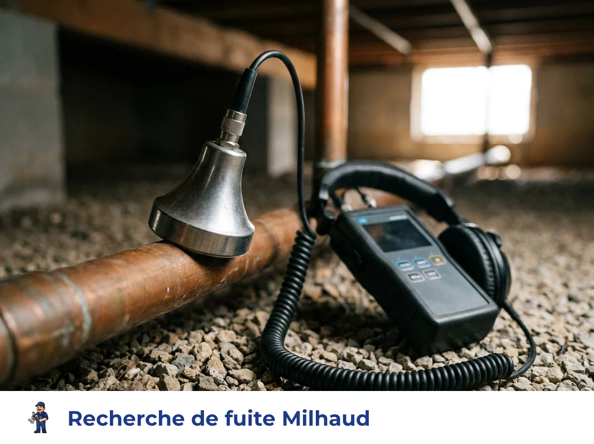 Recherche de fuite à Milhaud