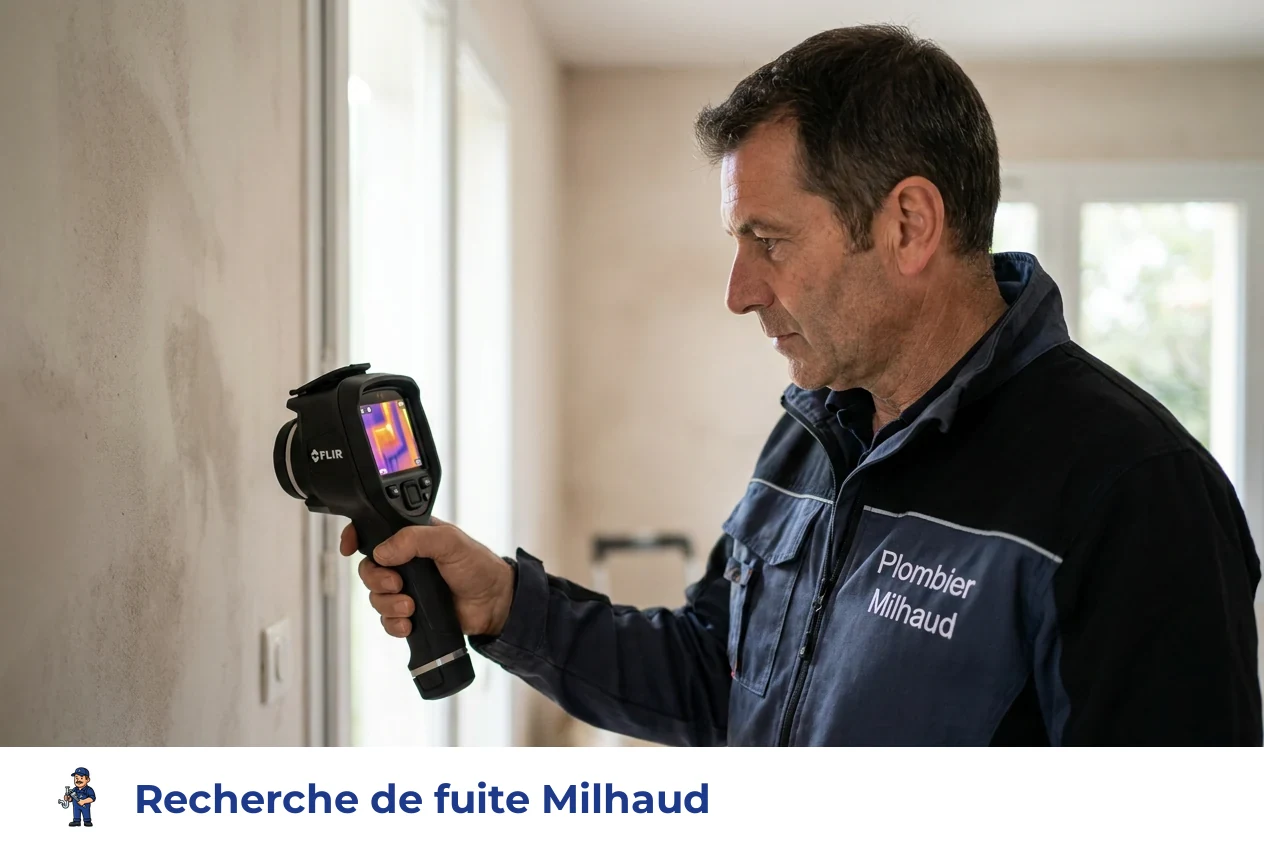 Recherche de fuite à Milhaud