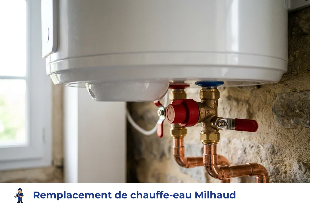 Remplacement de chauffe-eau à Milhaud