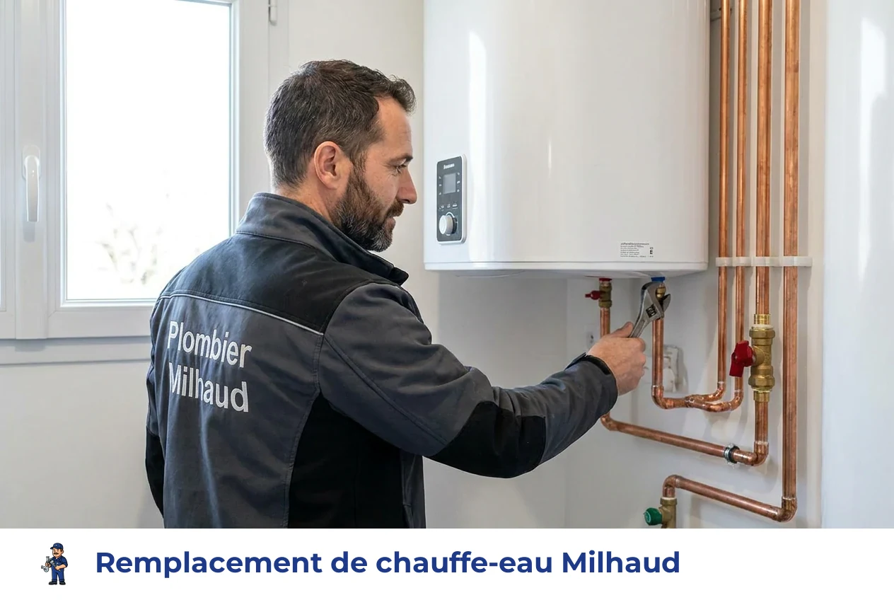 Remplacement de chauffe-eau à Milhaud