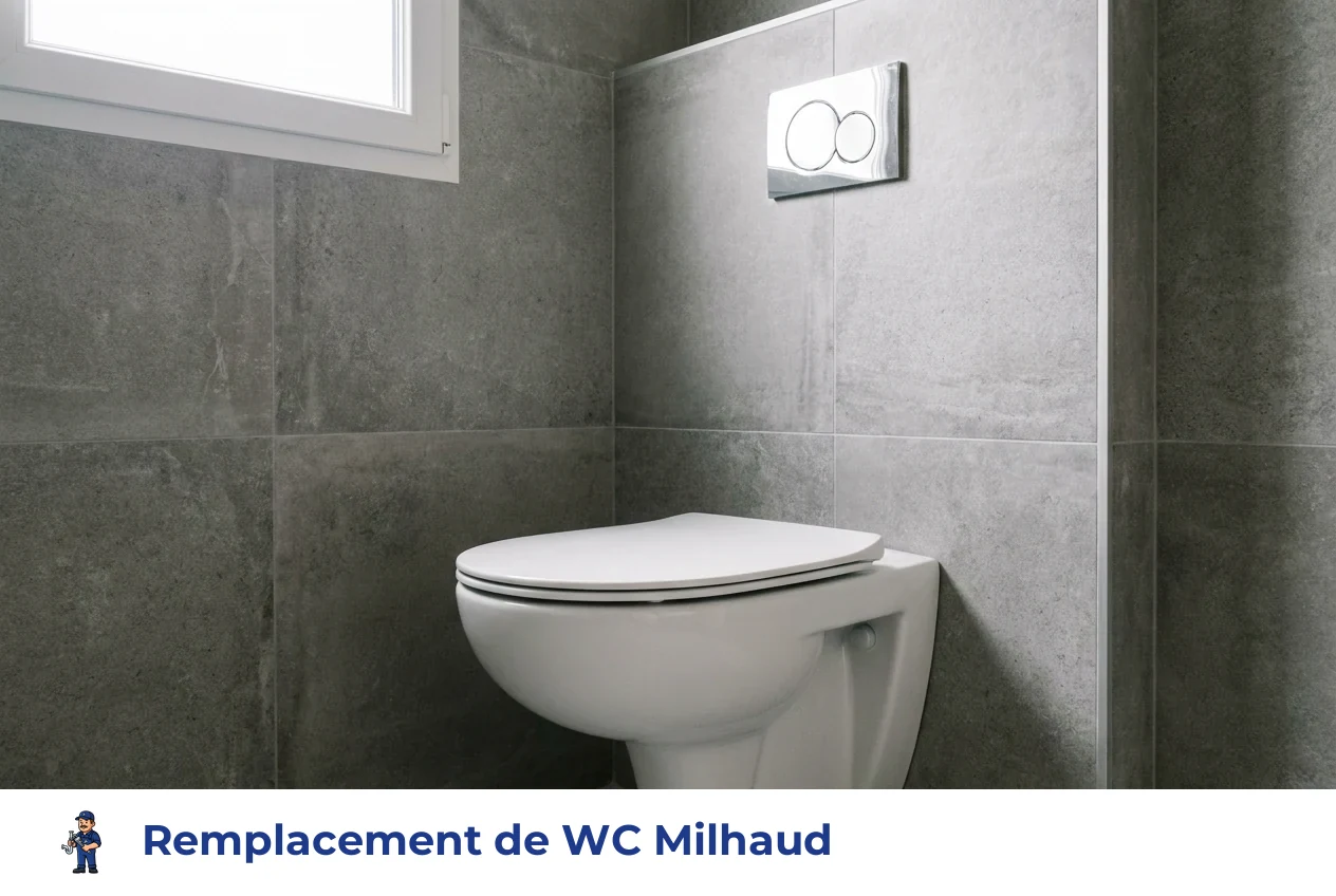 Remplacement de WC à Milhaud