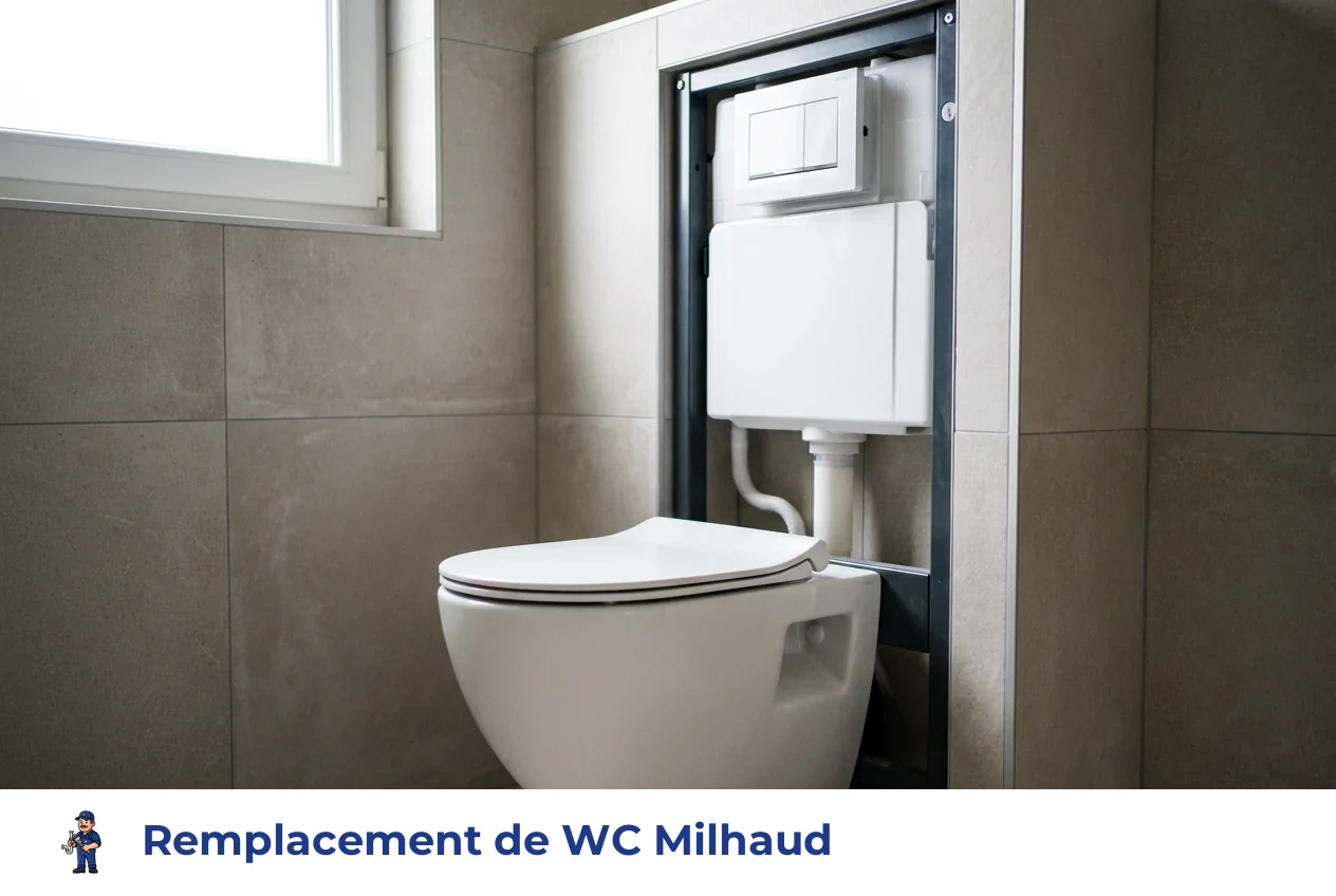 Remplacement de WC à Milhaud